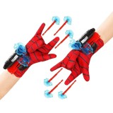 Cumpara ieftin Manusi Spiderman cu ventuze si lansator, IdeallStore&reg;, rosu