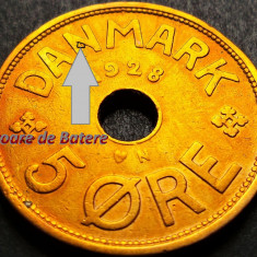 Moneda istorica 5 ORE - DANEMARCA, anul 1923 * cod 1016 mai rara + eroare batere