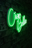 Decoratiune luminoasa LED, Ciao Bella, Benzi flexibile de neon, DC 12 V, Verde, Neon Graph