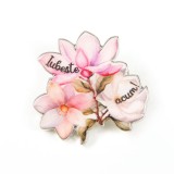 Brosa martisor cu mesaj: Iubeste acum!