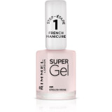 Cumpara ieftin Rimmel Super Gel Step 1 lac de unghii pentru manichiura frantuzeasca culoare 091 English Rose 12 ml