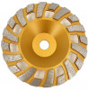 Disc Cupa Diamantata DiamantatExpert cu Dinti Alternativi Pentru Slefuire Rapida de Beton si Abrazive 180 mm x 22,2 mm Premium, Oem