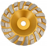 Disc Cupa Diamantata DiamantatExpert cu Dinti Alternativi Pentru Slefuire Rapida de Beton si Abrazive 180 mm x 22,2 mm Premium