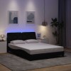 VidaXL Cadru de pat cu LED fără saltea Negru 120x200 cm Stofa