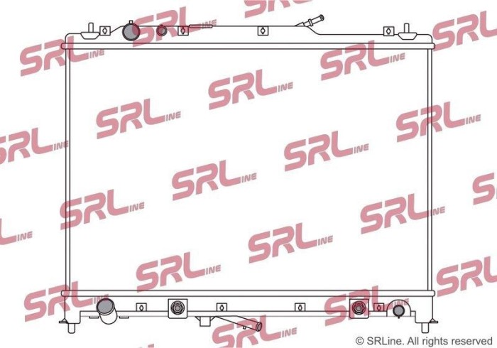 Radiator Mazda Cx-9 07-16, motor: 3.7 V6, 747x500x26, SRLine, Aluminiu/ Plastic brazat, CY0315200F