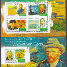 DB1 Pictura Van Gogh Guineea SS + MS MNH