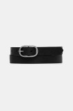 Levi&#039;s curea de piele femei, culoarea negru, 002G7-0001