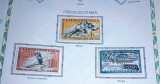 Cehoslovacia 1960, SPORT, Olimpiada Roma serie neștampilată sarniera, Nestampilat