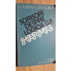 Scrisori despre logica lui Hermes- Constantin Noica