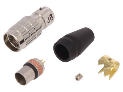 Conector circular HR25 mufă tată 8 pini aurit 1A foto