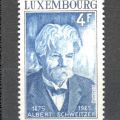 Luxemburg.1975 100 ani nastere A.Schweitzer-medic PREMIUL NOBEL ML.100