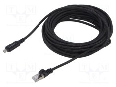 Cablu USB 3.2 la RJ45, USB-C, 5m, Cat 6, LOGILINK, negru