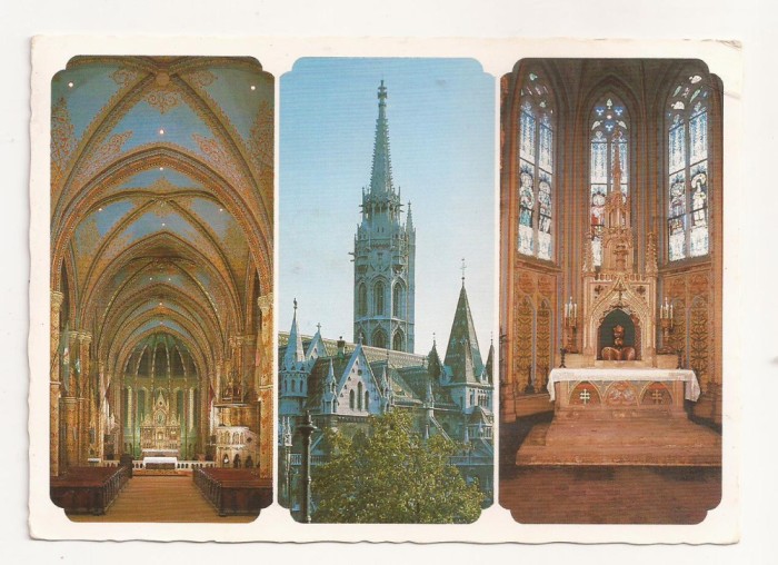 FA15 - Carte Postala- UNGARIA - Budapesta, Matthias church, circulata 1988