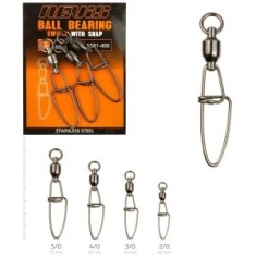 Agrafa Cross Lock Nevis cu Vartej Ball Bearing Nr.5/0, 72mm, 4buc/pac