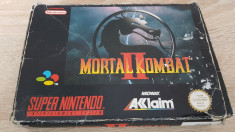 Vand joc super nintendo , SNES , MORTAL KOMBAT II , engleza,cutie ,colectie foto