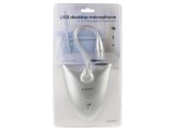 Microfon USB Gri cu Placă de Sunet 1,2m