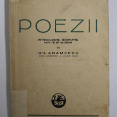POEZII de MIHAI EMINESCU, cu introducere de GH. ADAMESCU , 1942