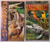 Lot 2 casete video VHS noi, originale: Documentare Natura: Evadare in Padurea Tropicala &amp; Expeditie: Safariul Suprem