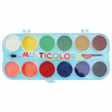 Acuarele cu Pensula DACO, Model Multicolora, 12 Culori cu un Continut Mare de Pigment