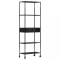Gossi biblioteca, 60x35x180 cm, lemn mango nefinisat &amp; fier