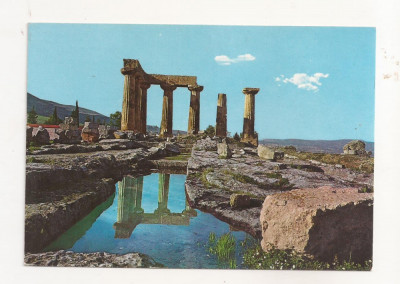 FA54-Carte Postala- GRECIA - Corint, Temple of Apollo, necirculata, 1972 foto