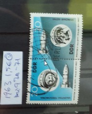 TS21 - Timbre serie DDR 1963 Mi970-971 Cosmos