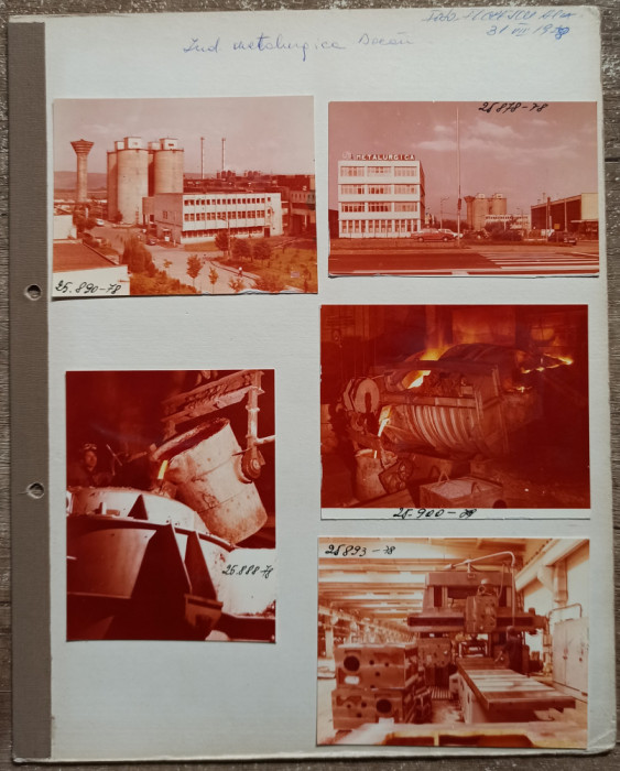 Industria metalurgica in Bacau// Fototeca, plansa cu 9 fotografii