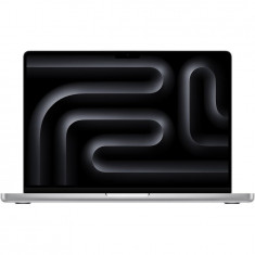 Laptop Apple MacBook Pro 14 cu procesor Apple M3 Pro, 12 nuclee CPU si 18 nuclee GPU, 18GB, 1TB SSD, Silver, INT KB, 96W USB-C