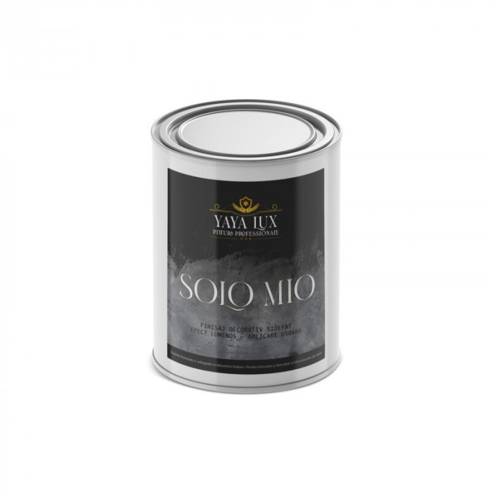 Vopsea Decorativa Solo Mio cu Cristale Lichide, Sidefata, Bej Gold, 1L