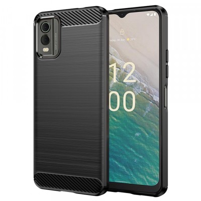 Husa pentru Nokia C32, Techsuit, Carbon, Neagra foto