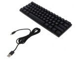Tastatură Neagră USB-C cu Cablul US Layout 1,8m
