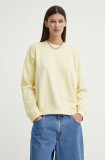 Levi&#039;s bluza femei, culoarea galben, neted, A8800