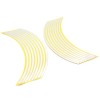 Set 16 inele din autocolant pentru jante culoare Alb Lucios, AVEX
