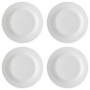 Set farfurii 4 piese din portelan alb, diametru 26 cm