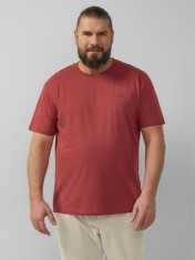 s.Oliver Big Sizes Tricou barbati big sizes cu decolteu la baza gatului, Regular fit, Rosu inchis, 2XL