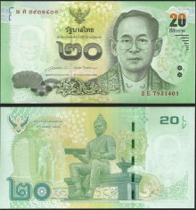 SV * Tailanda / Thailand 20 BAHT 2014 (?) * UNC