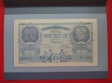 20 LEI 1881 - 2021 - PRIMA BANCNOTA EMISA DE BNR - Pliant + Plic BNR