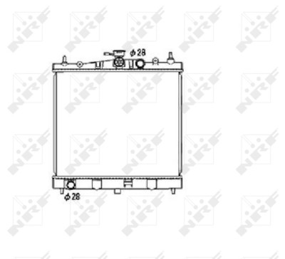NRF 53476 EASY FIT Radiator, racire motor foto