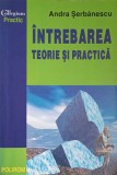 Intrebarea Teorie si Practica - Andra Serbanescu, Polirom, 2002, Roman, Beletristica, 275 pagini