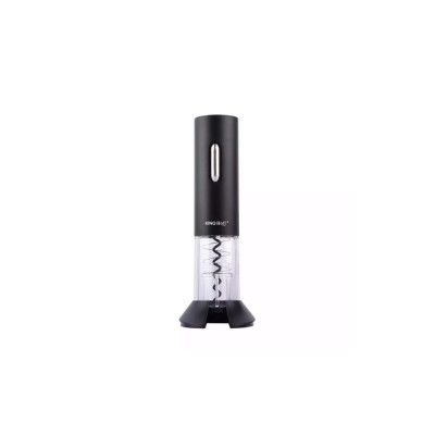 Tirbuson electric pentru sticle, reincarcabil, negru, Kinghoff foto