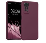 Husa silicon compatibila cu Xiaomi Redmi Note 11 4G Visiniu