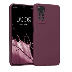 Husa silicon compatibila cu Xiaomi Redmi Note 11 4G Visiniu