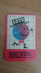 CCO 1971 - CALENDAR DE COLECTIE - TEMATICA RECLAMA LOTO PRONO - ANUL 1971 foto