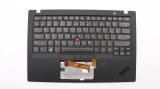 Carcasa superioara cu tastatura palmrest Laptop, Lenovo, X1 Carbon Gen 6, SN20P38706 , 01YR573, cu iluminare, layout US