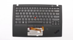 Carcasa superioara cu tastatura palmrest Laptop, Lenovo, ThinkPad X1 Carbon 6th Gen Type 20KH, 20KG, 01YR539, 01YR575, 01YR611, 01YR647, iluminata, la