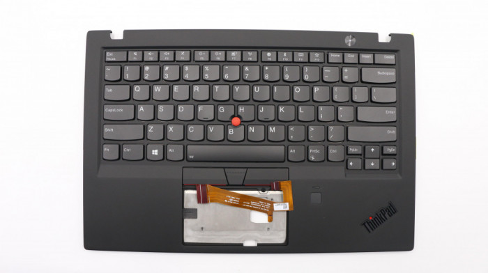 Carcasa superioara cu tastatura palmrest Laptop, Lenovo, ThinkPad X1 Carbon 6th Gen Type 20KH, 20KG, 01YR539, 01YR575, 01YR611, 01YR647, iluminata, la