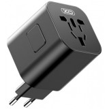 Adaptor Retea XO Design WL28 Travel US / UK / AU / CN / EU, Negru