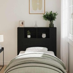 vidaXL Tablă de pat cu sertar Stejar negru 100 x 19 x 104.5 cm 862756