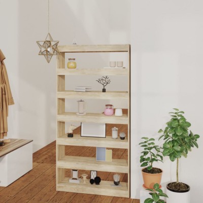 Bibliotecă/Separator cameră stejar sonoma, 100x30x198 cm lemn foto