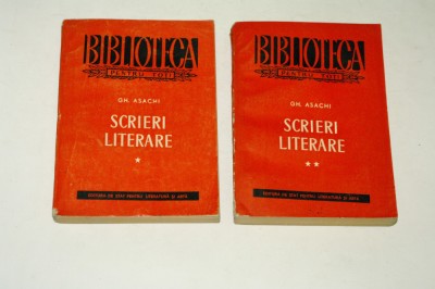 Scrieri literare - Gh. Asachi - 2 vol. - ESPLA foto